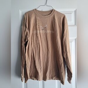 Mens Large Light Brown Cabelas Long Sleeve shirt